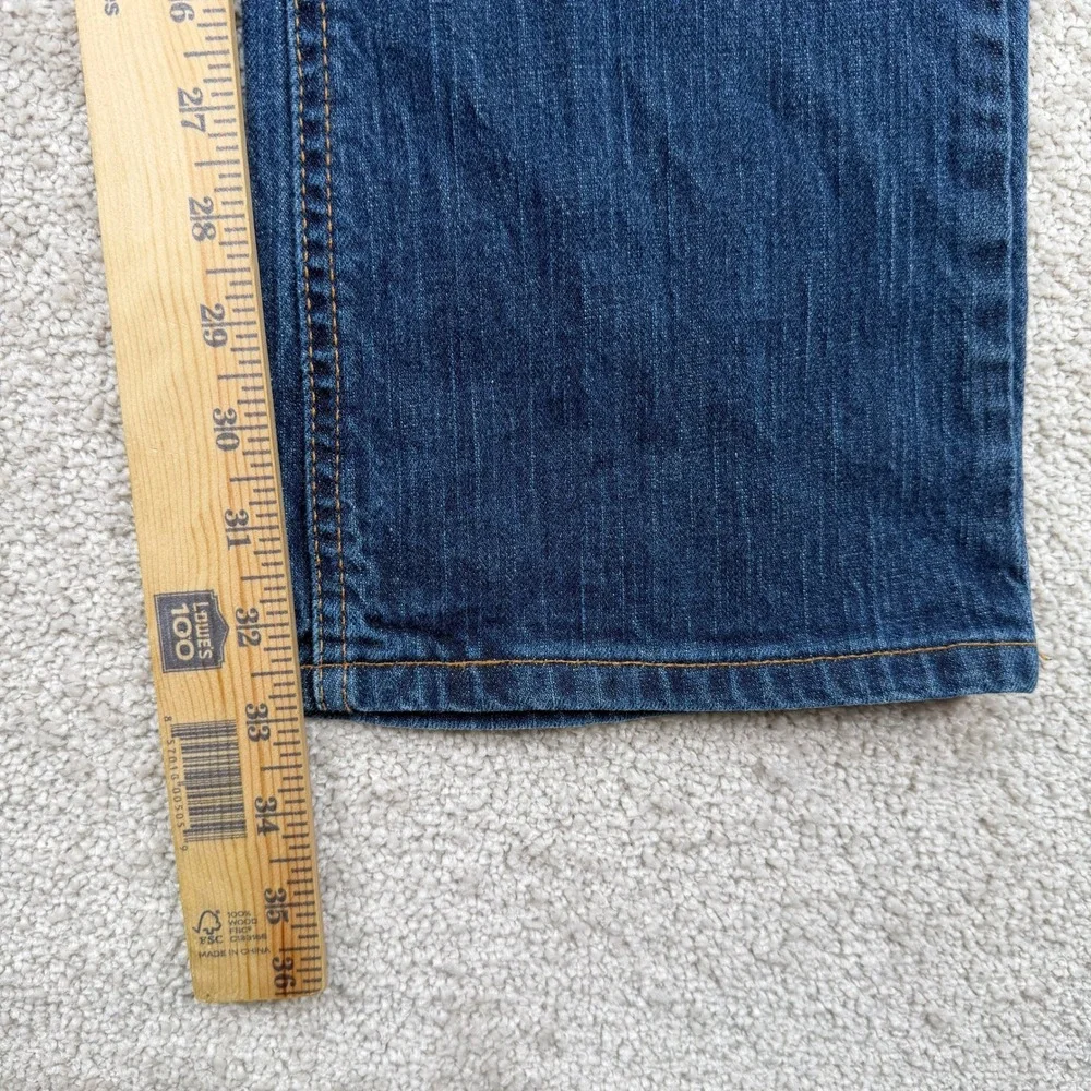 Kimes Ranch Mens 31x32 (Fit 30x33) Roger Jeans Blue Straight Leg Made USA Denim